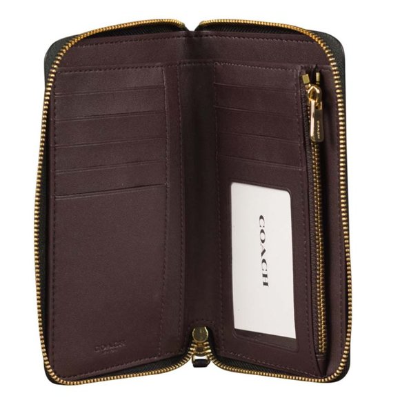 Coach Medium Zip Wallet with Diary Embroidery - Picture 2 of 2